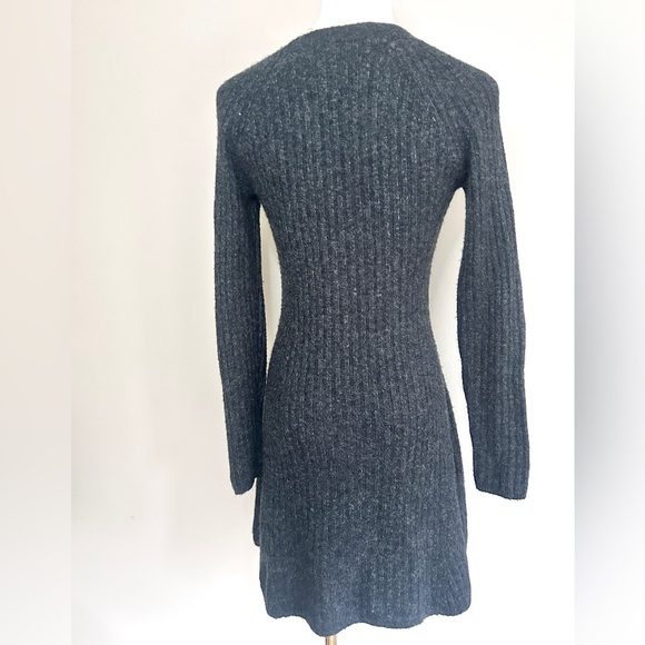 Y2K ABERCROMBIE & FITCH Ribbed Sweater Dress Blue Preppy Indie Academia Size XSP - Picture 10 of 10